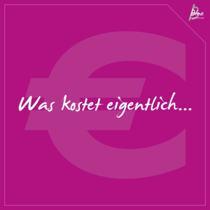 Blog Hautgeflüster - Was kostet eigentlich © Grafik peppUP.de